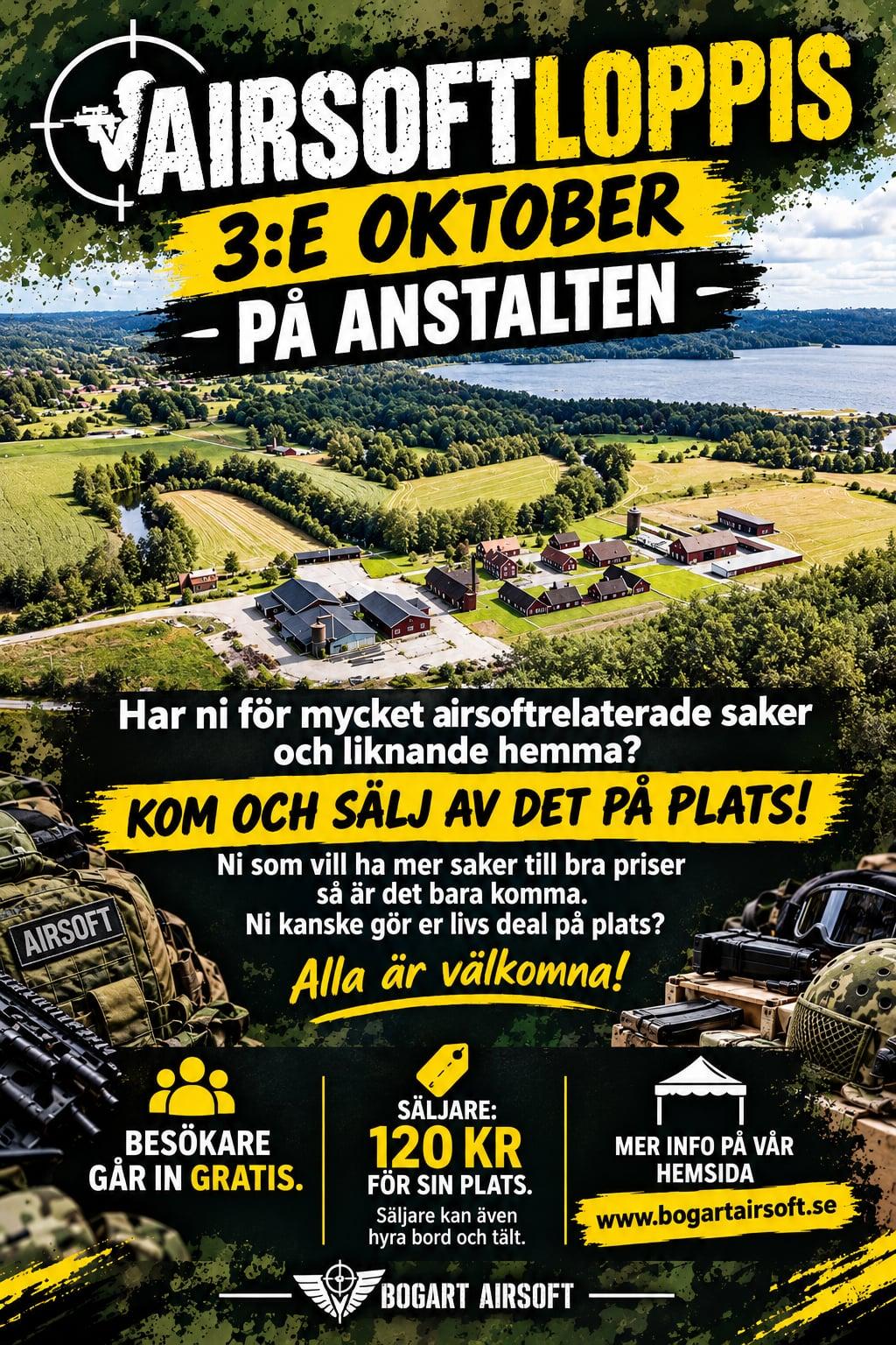 AIRSOFTLOPPIS PÅ ANSTALTEN